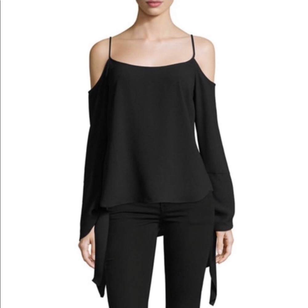 BCBG Maxazria Black Long Sleeve Blouse - NWOT